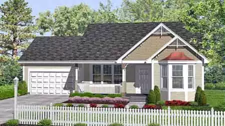 image of affordable home plan 1664